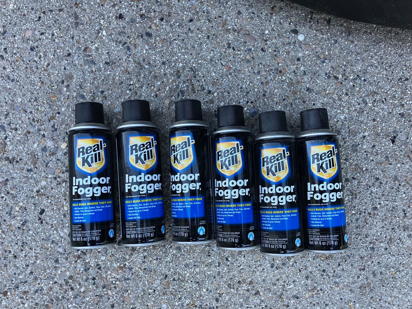 6 New Cans of Real-Kill Indoor Fogger