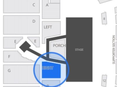 FL Right (next to the stage)