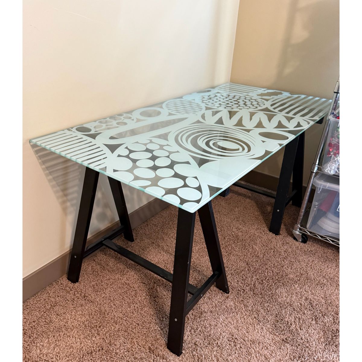 Glass Tabletop Desk