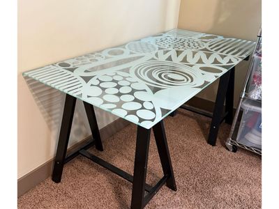 Glass Tabletop Desk