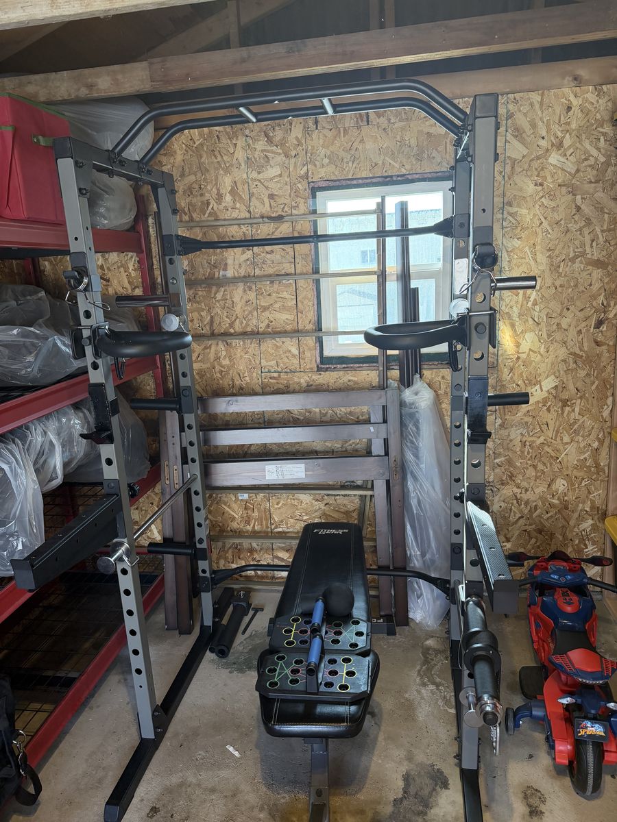 Power rack and weights