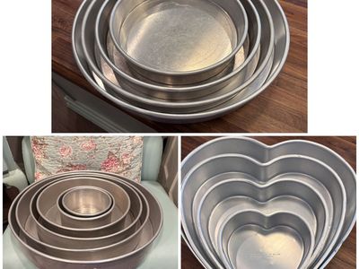 Cake Pan Sets. Rounds are 2” and 3” $35/set