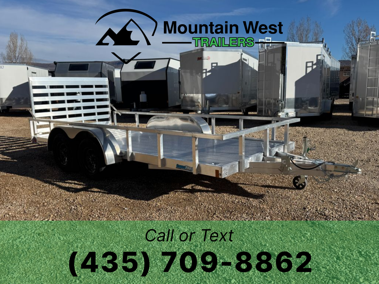 2026 CargoPro 6.5X16 All Aluminum Utility Trailer