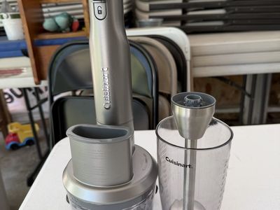 Cuisinart Cordless Hand Blender & Chopper - Gray/Clear - Used