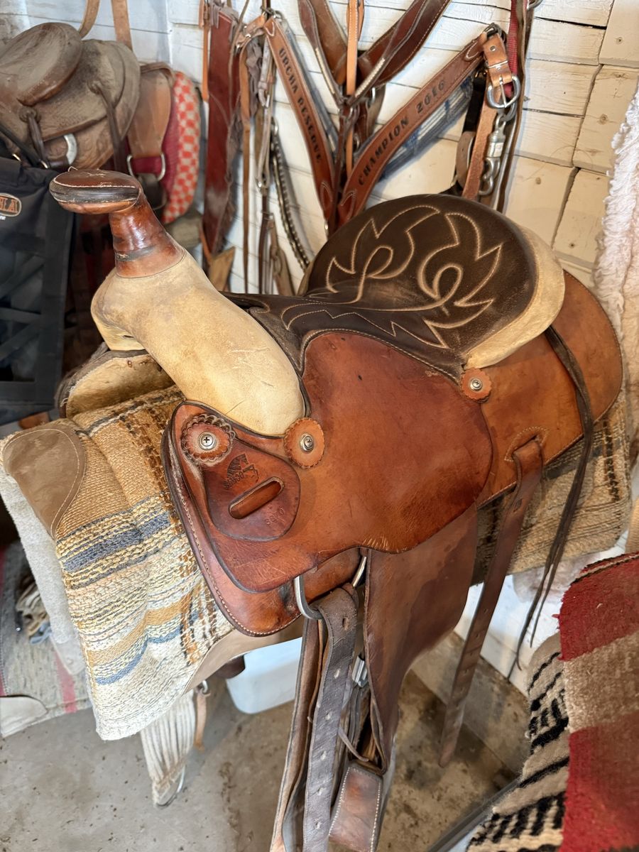 Vintage Kids Brown Leather Saddle