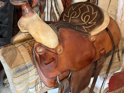 Vintage Kids Brown Leather Saddle