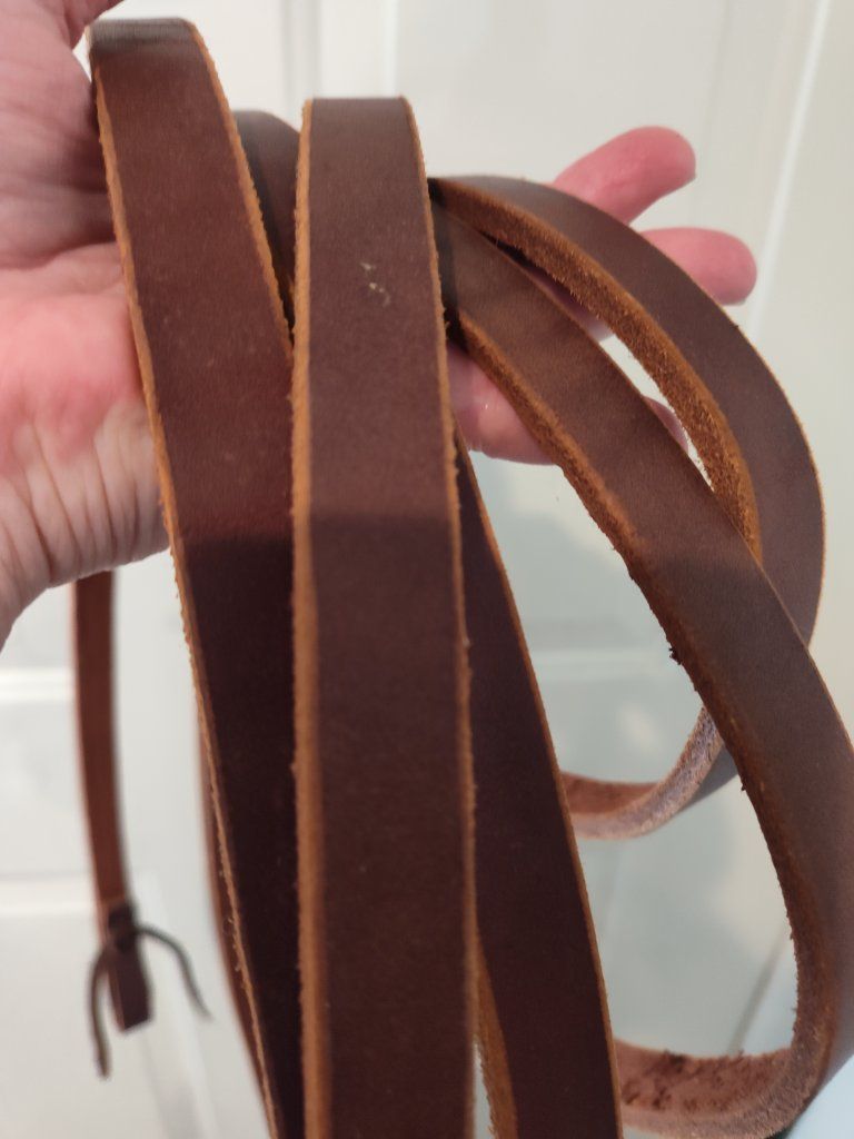 Brown split reins