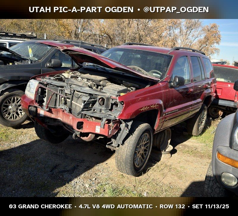 2003 Jeep Grand Cherokee WJ Parts - UTPAP Ogden