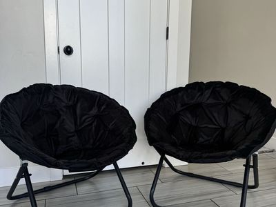 Pcs Faux Fur Chair, Folding Chair Soft Lounge Chair, Portable Moon Chair for Bedroom, Dorm Rooms, Apartments, Lounging, Garden a