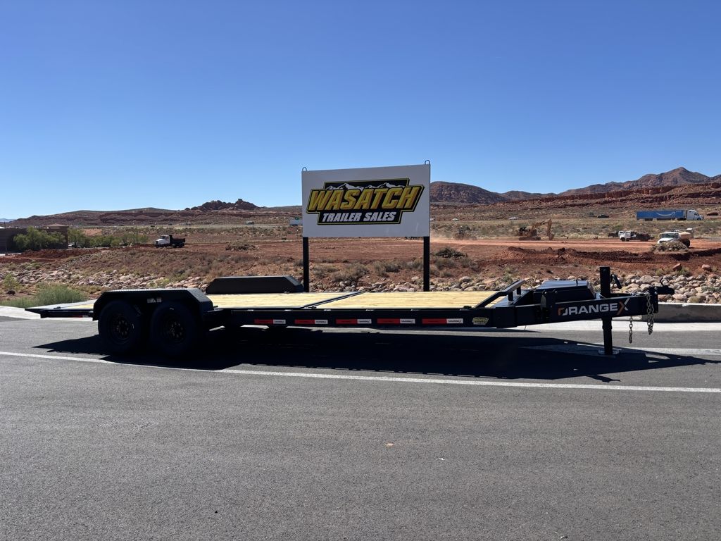 2026 RawMaxx 7' x 24' 16K Orange XSeries Gravity Tilt Trailer - MidNight Black