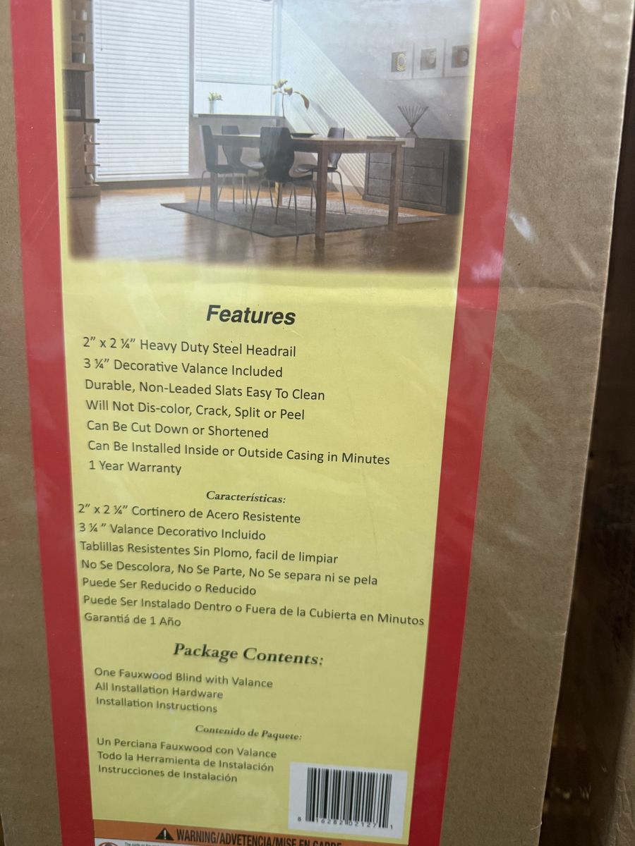 2 Inch  Fauxwood Blinds Two Boxes