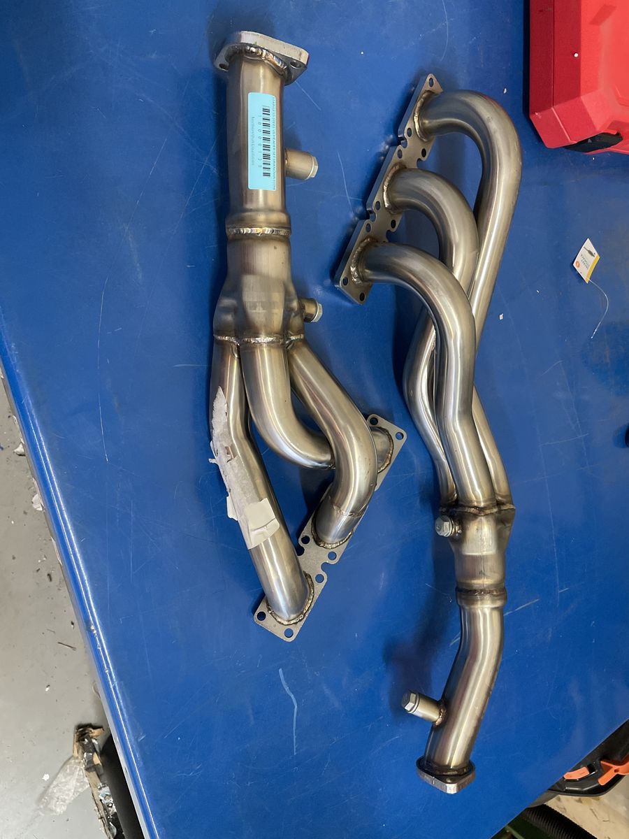 Stainless Steel BMW I6 Exhaust Headers Rectangular Port Flange