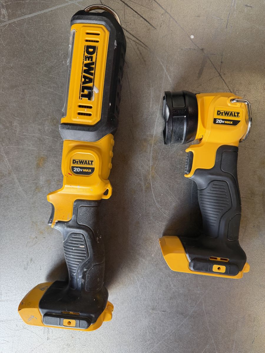 Dewalt 20v LED Lights (2), great shape, DCL050, DCL040