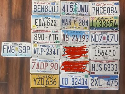 Collectible License Plates