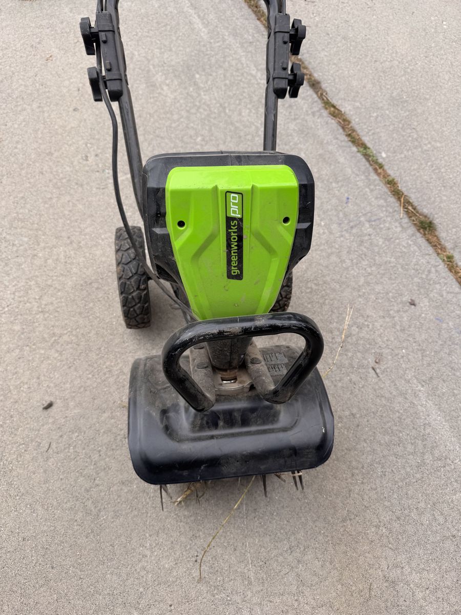 Greenworks Pro 80V 10 inch Cordless Tiller Cultivator, Tool Only, TL80L00