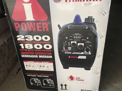 Yamaha iPower SC2300i 2300W/1800W Gas Powered Inverter Generator