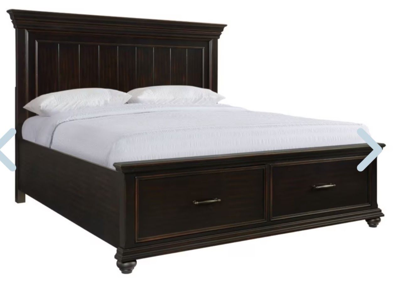 King platform bed frame