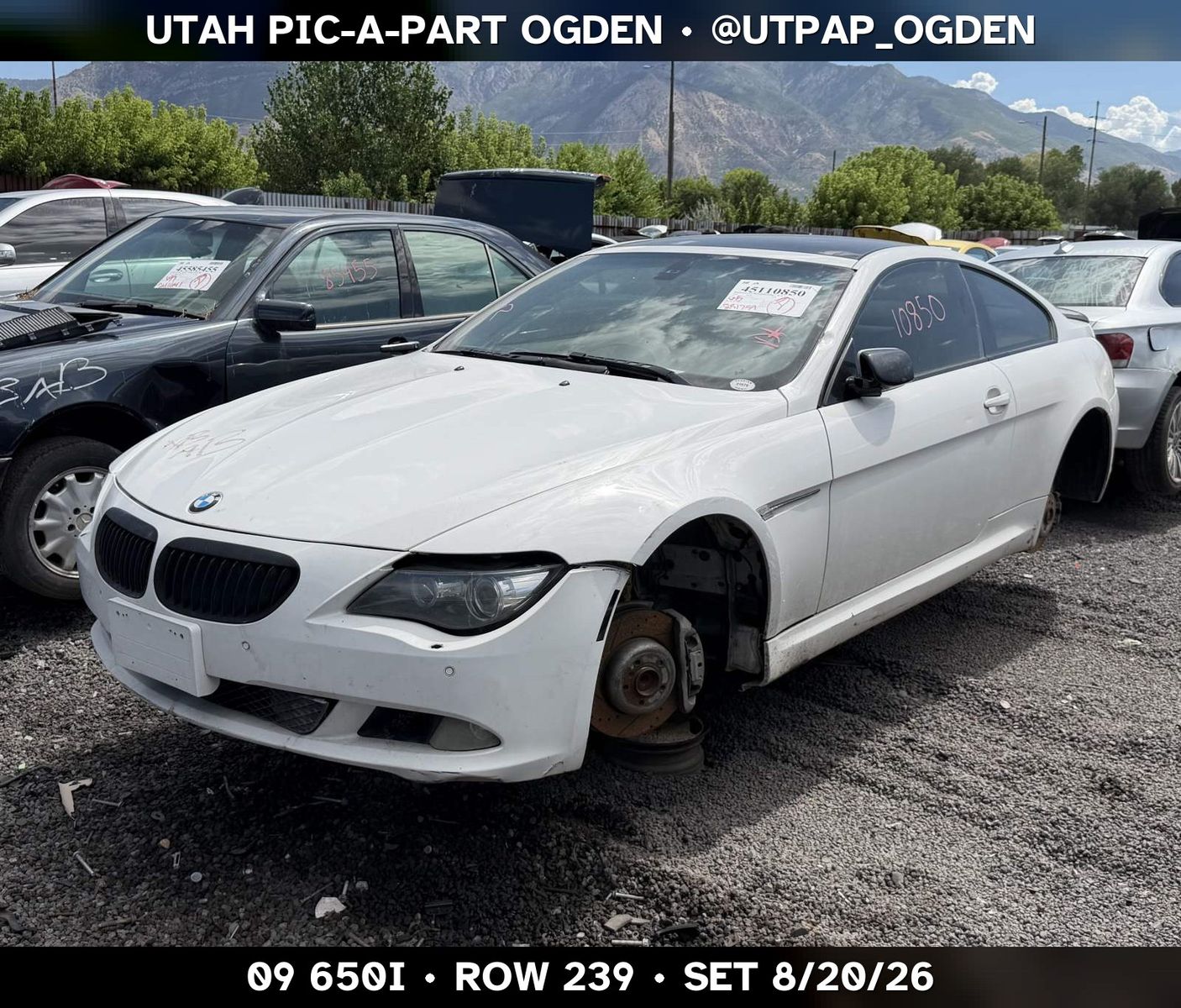 Just In! 2009 BMW 650i E63 Parts - UTPAP Ogden