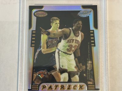 1996 Bowman's Best Honor Roll Refractor Patrick Ewing / Karl Malone #HR3 PSA 8 NM-MT