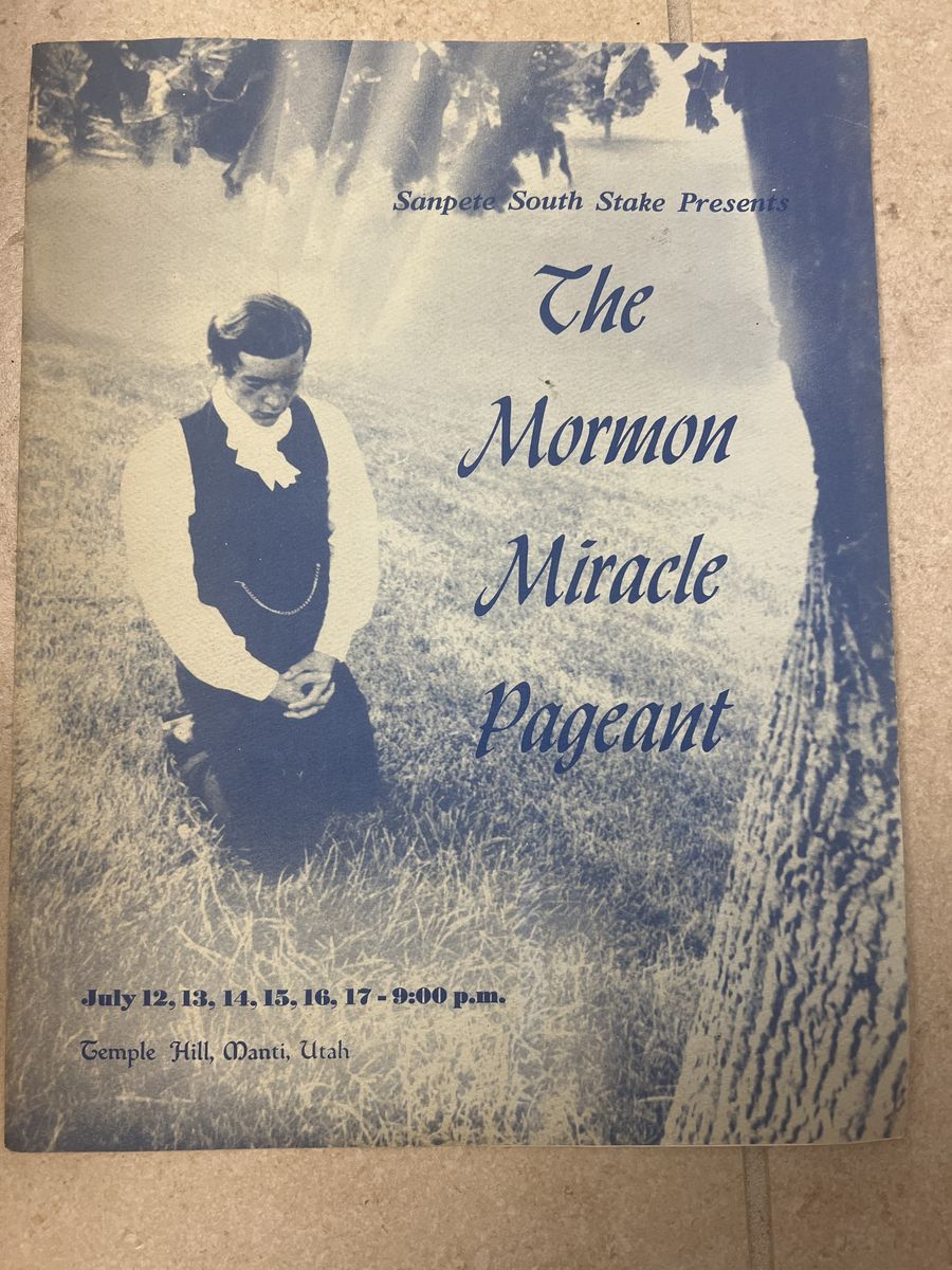 Souvenir program from the Manti Mormon Miracle Pageant