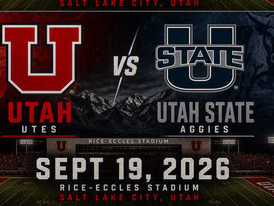 (2) 2026 Utah Football vs Utah State September 19 - Section E35, row 43, seats 24 & 25