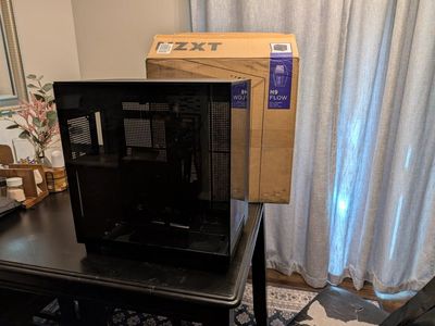 NZXT H9 Flow Black PC Case + 3 New NZXT Fans, Hub, and Puck