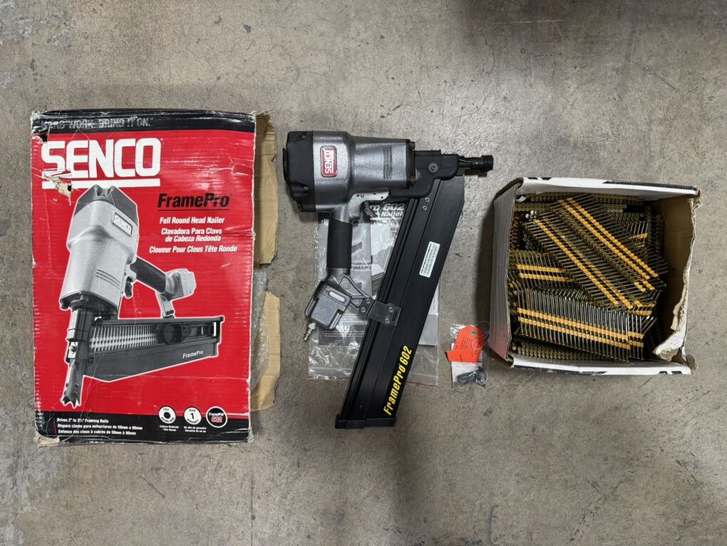 Like New Senco FramePro 602 Nailer With Nails
