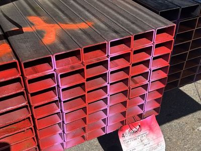 PRICED TO MOVE!! Surplus Steel Rectangular Tubing 2-1/2 x 1-1/2 x 11 GA x 20' - $46.49 each