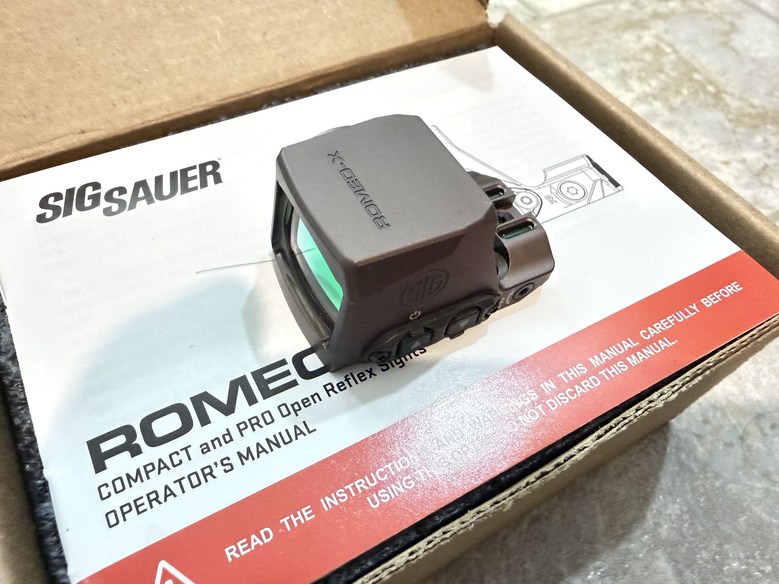 Sig Sauer Romeo X Compact Optic In FDE