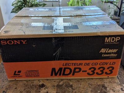 Sony LD player laser disc NEW OLD STOCK. video available laserdisc