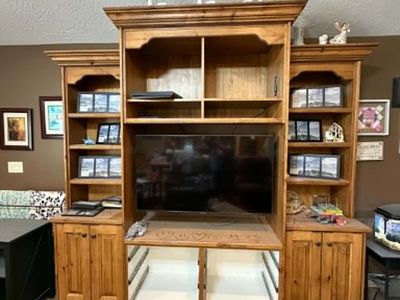 Entertainment Center - Beautiful Alder Custom built unit
