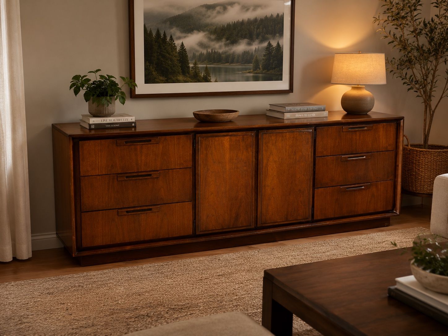 Vintage Mid-Century Modern United Furniture Dresser/Credenza