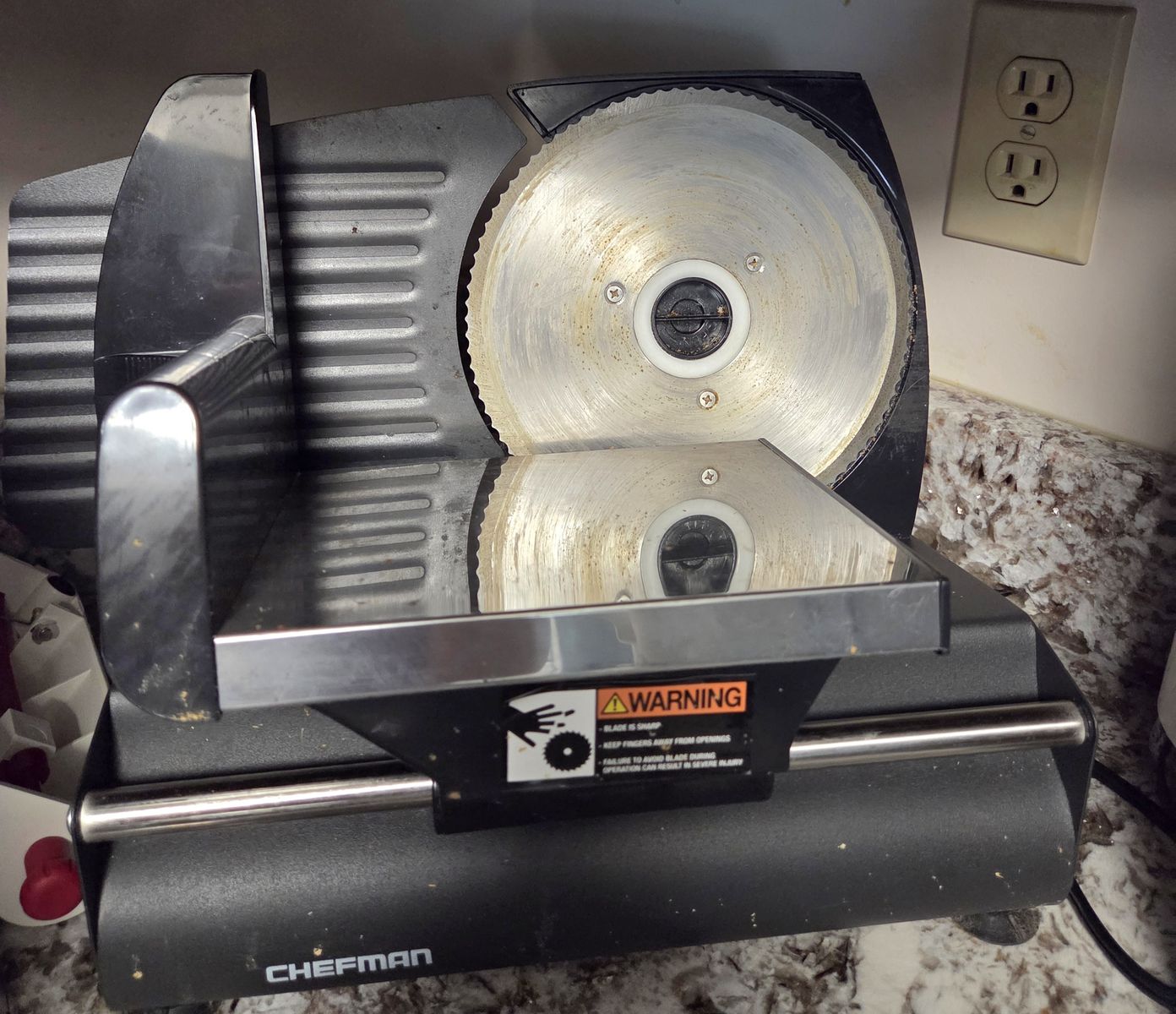 Chefman Electric Meat and Food Slicer - Black & Stainless Steel