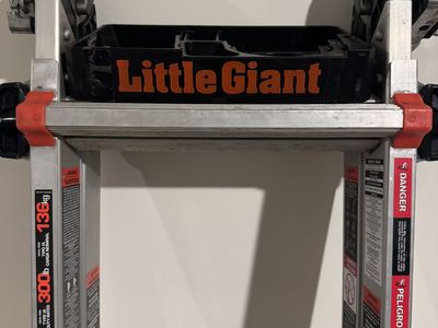 Little Giant Leveler 2.0 M22 22' Ladder + Werner Stabilizer — $225