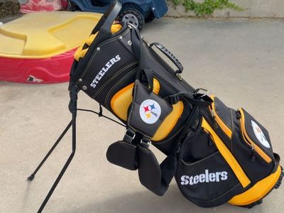 14-Way Pittsburgh Steelers golf bag integrated stand like new