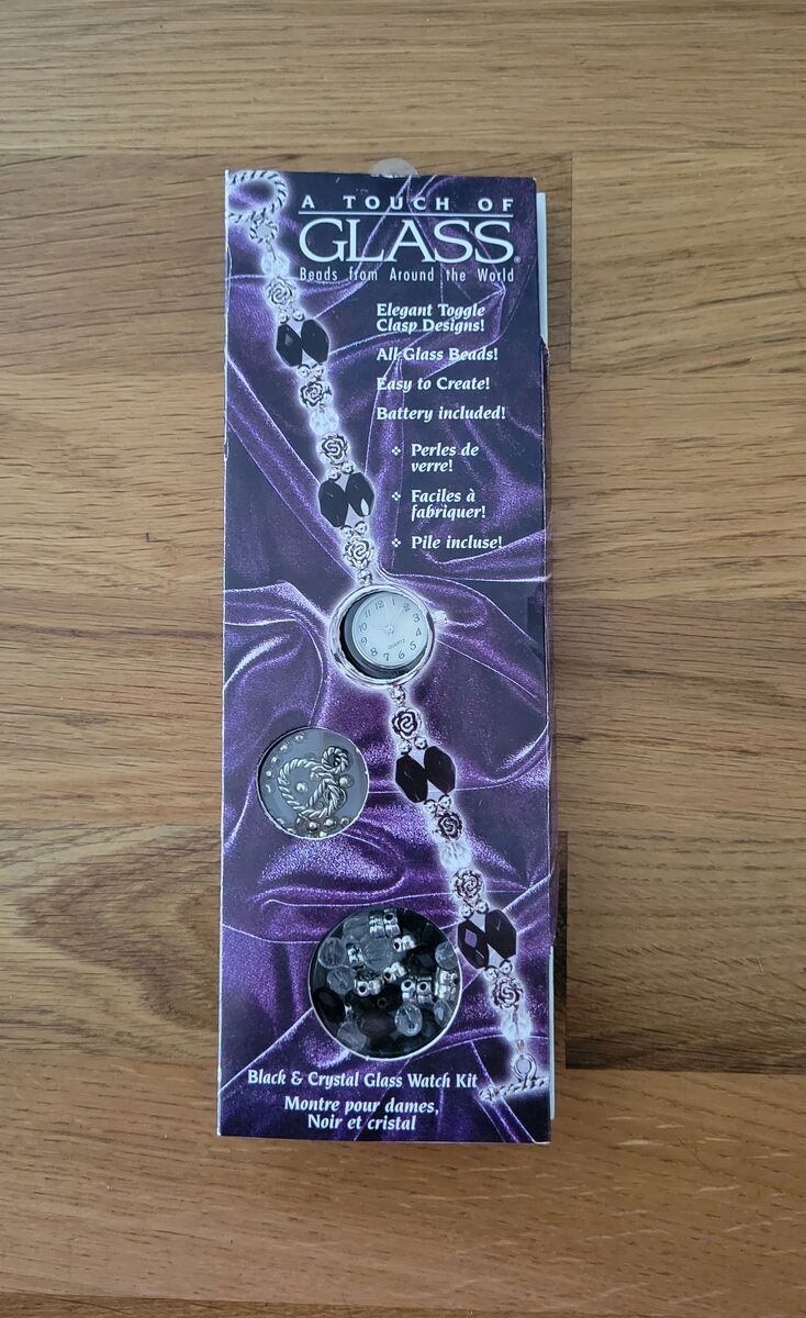 Black and Crystal Glass Watch Kit