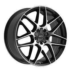 NEW Motiv Wheels 435MB Foil 20x8.5 +20 Gloss Black Machined Face 5X115 5X120 (QTY 1) - A258824