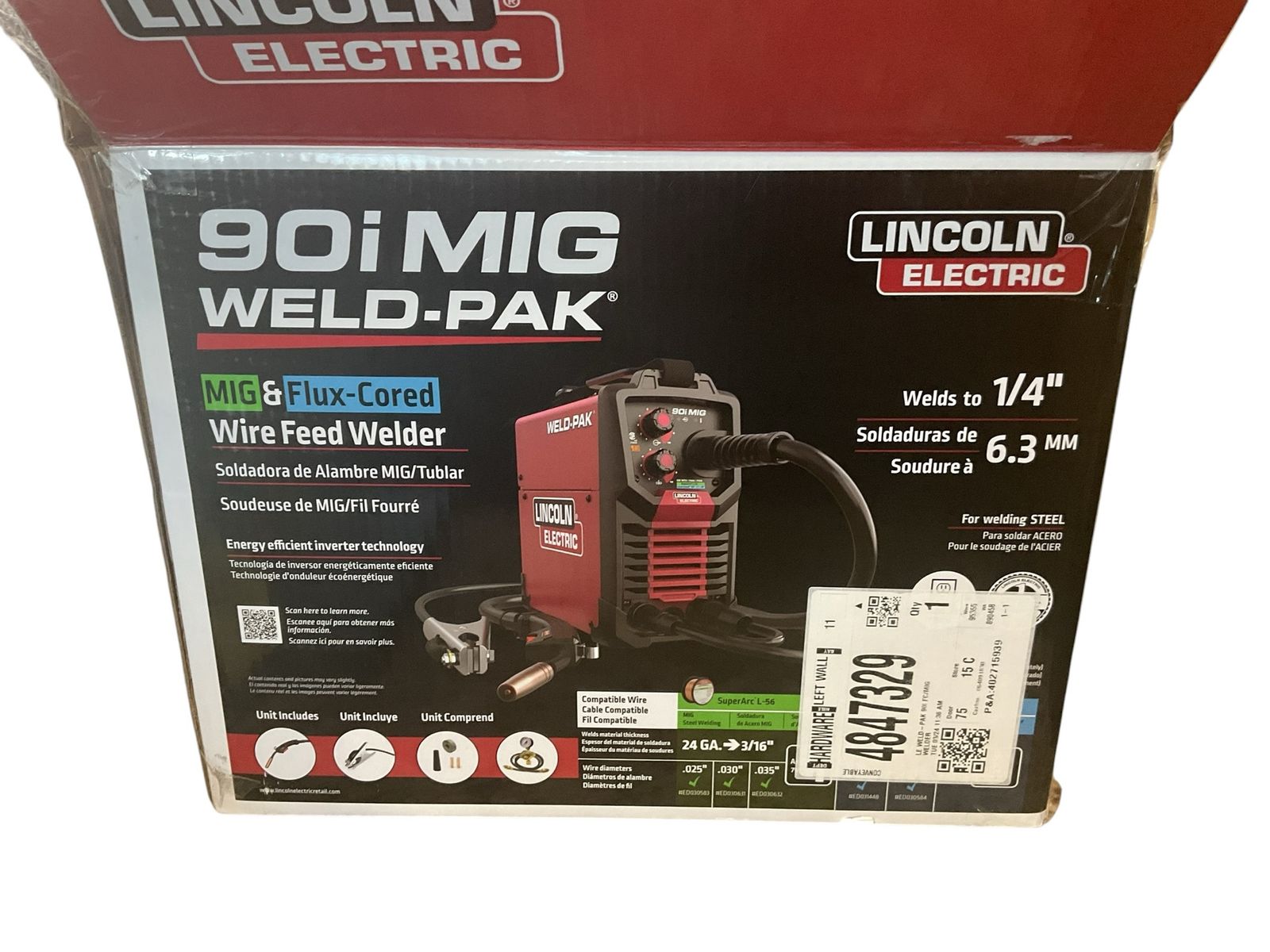 Lincoln Electric 90i MiG Welder E75014118