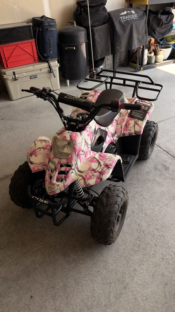 Coolster Pink Camo Youth ATV