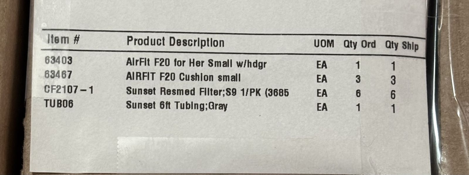 CPAP Supplies 