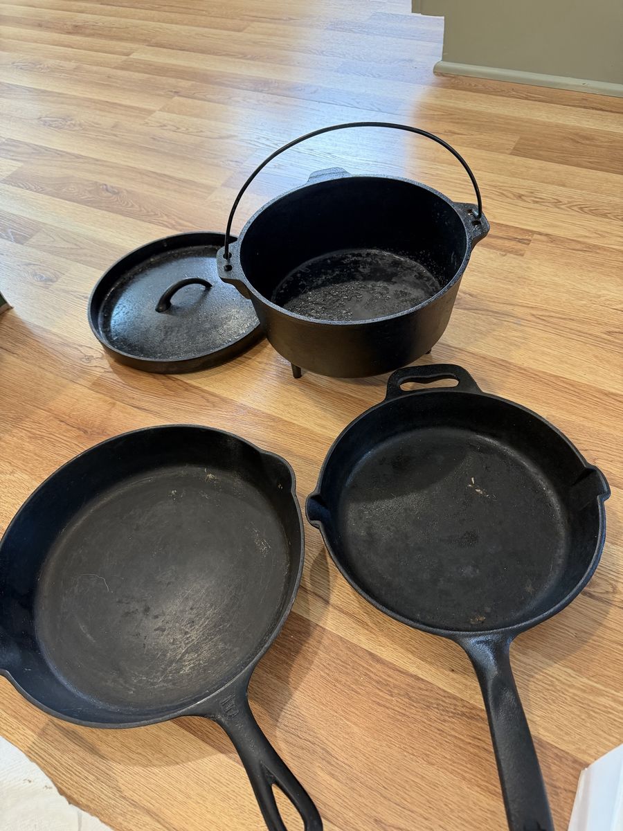 Cast-iron camping cookware