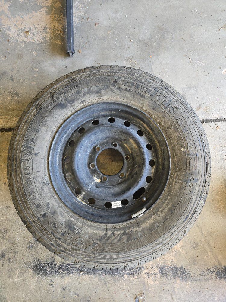 Toyota Tacoma stock spare tire