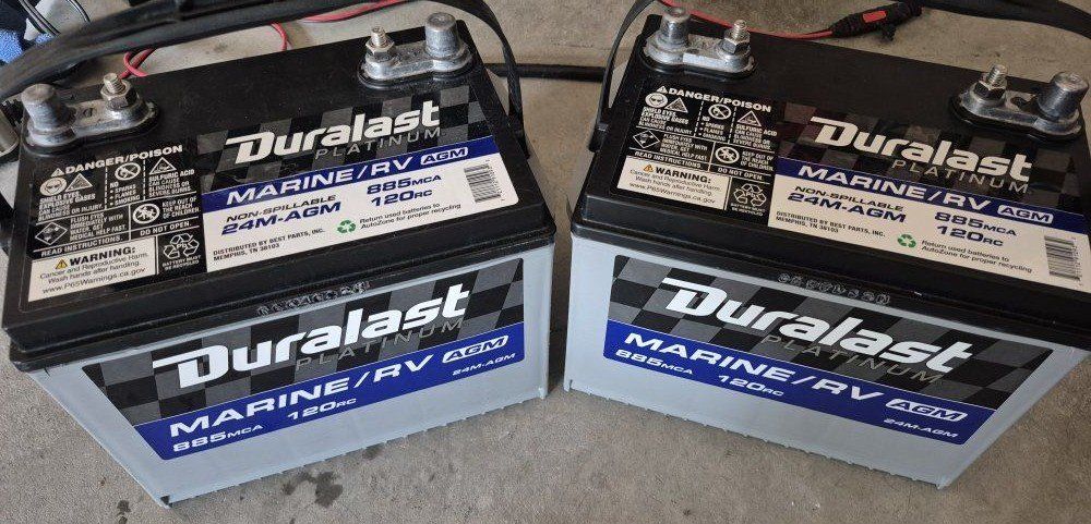 Duralast Platinum AGM Marine/RV Battery 24M-AGM (Pair)