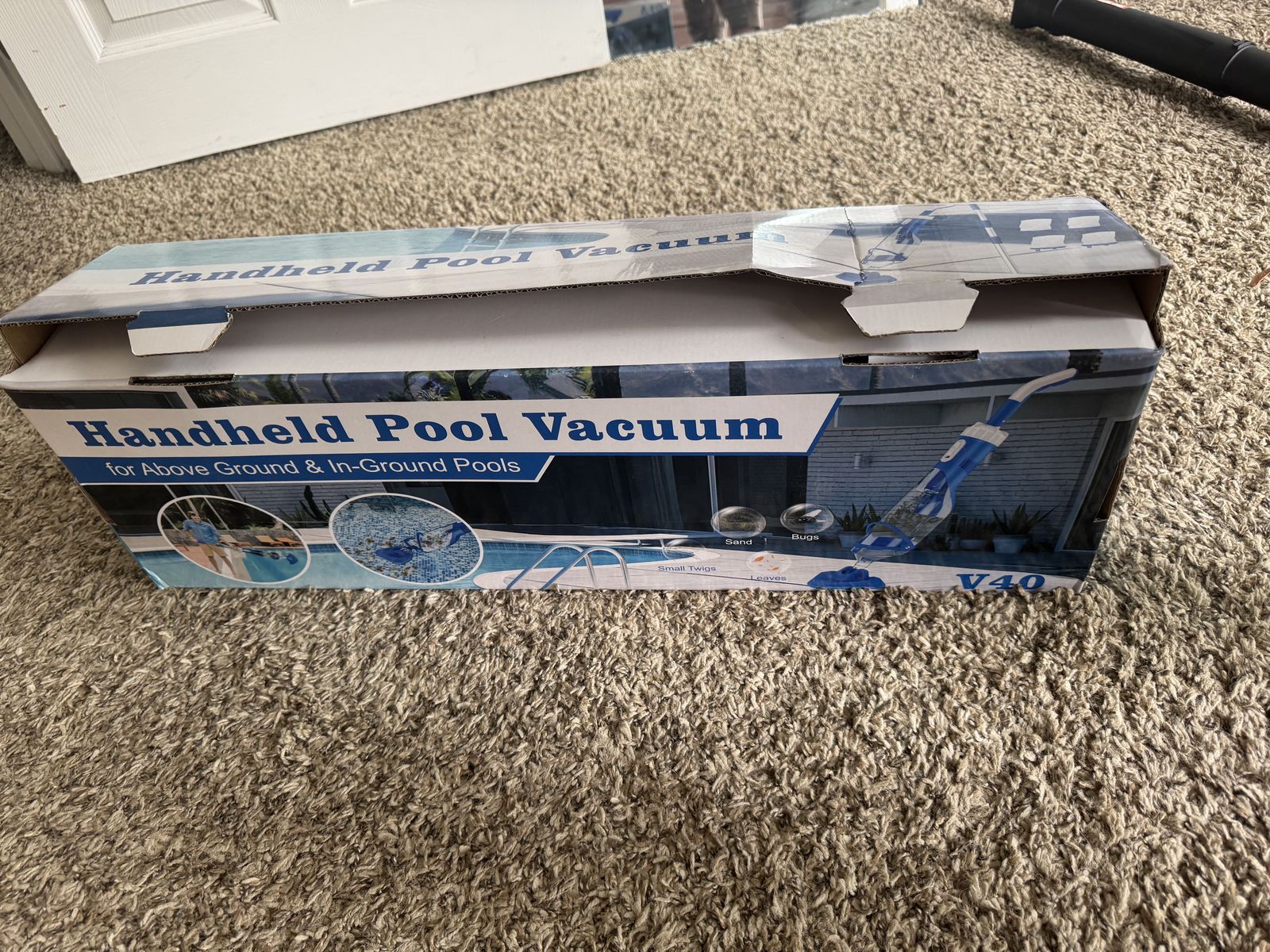 V40 Handheld Pool Vacuum for Above Ground or In-Ground Pool