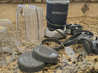 NutriBullet Magic Bullet Personal Blender System - Used, with Multiple Cups & Accessories