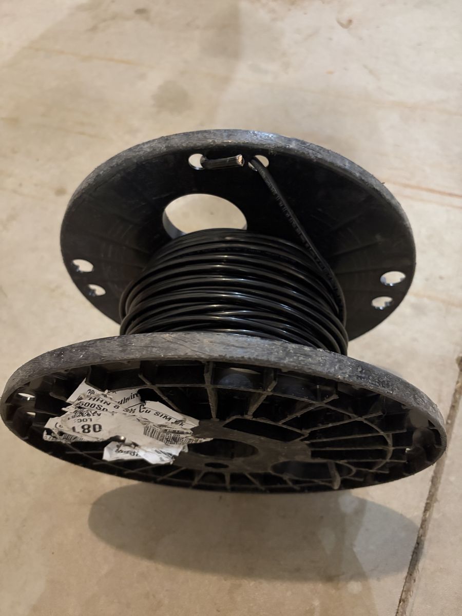 130 ft. 8 gauge Black Stranded CU SIMpull THHN Wire