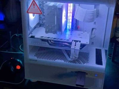 Custom Built White Gaming PC - Okinos Case, Great for Gaming/Streaming