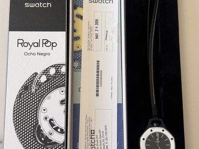 Audemars Piguet x Swatch Royal Pop Ocho Negro Pocket Watch Pendant New with Box