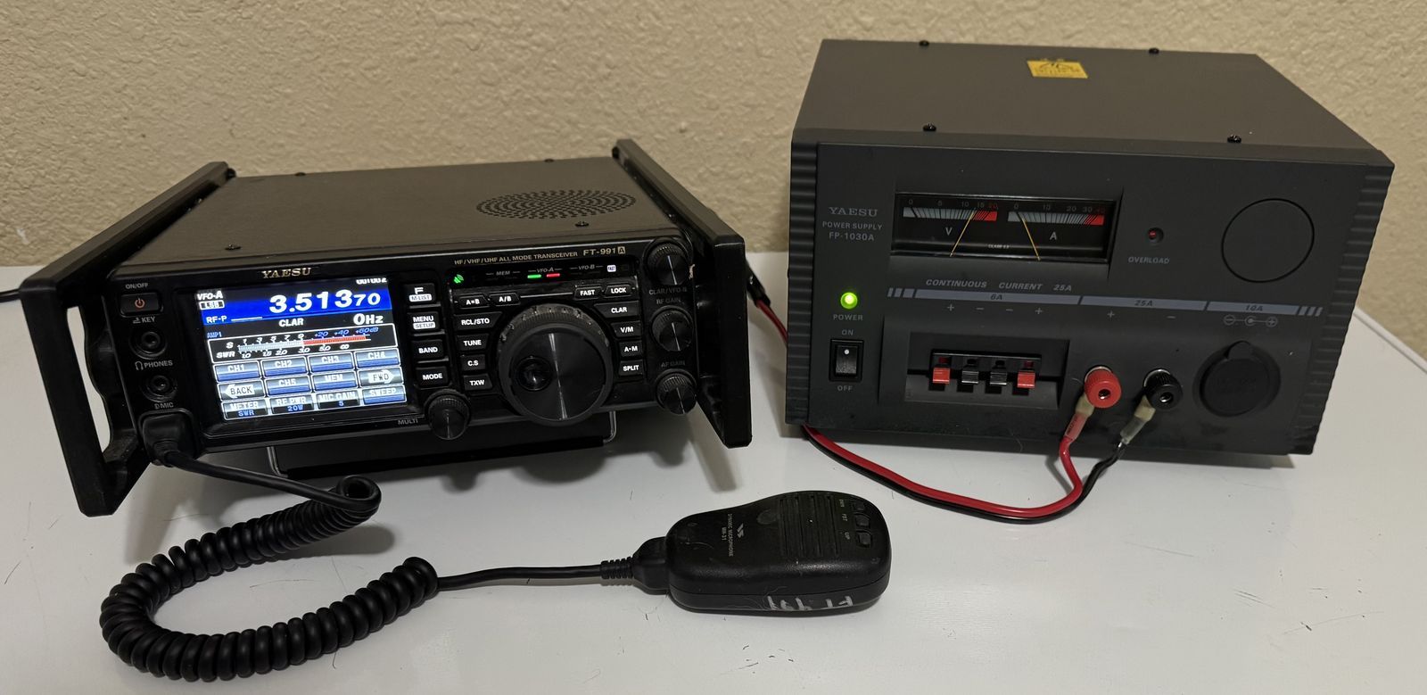 Yaesu FT-991 A HAM Radio with Power Supply