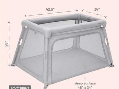 NEW Newton Baby Deluxe Travel Crib & Play Yard – Model 5100GRY – Factory Sealed